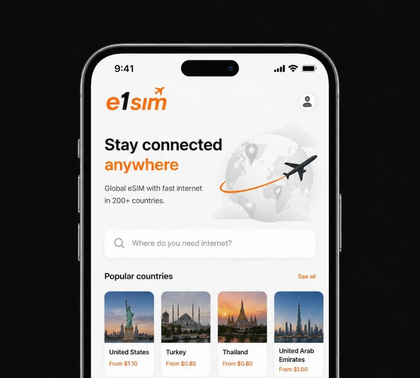 e1sim mobile app